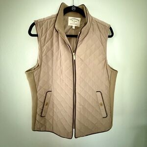 Cambridge Tan Quilted Vest